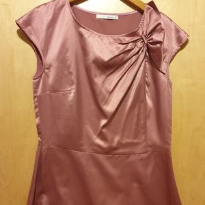 Satin pink top